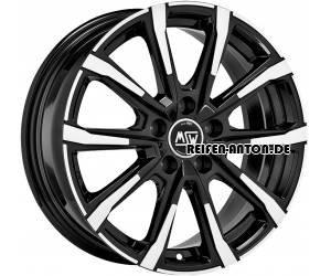 MSW 79 7x17 ET40 5x112 Gloss Black Full Polished