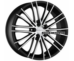 Ecanto E-116 6x15 ET44 4x100 Schwarz Poliert