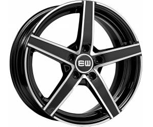 Elite Wheels EW12 Jazzy 5,5x14 ET35 4x100 Schwarz Poliert