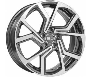 Elite Wheels EW09 Cyclone 7x17 ET40 5x100 Palladium Poliert