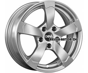 DBV Torino II 6,5x15 ET45 5x114,3 Metallic Silber
