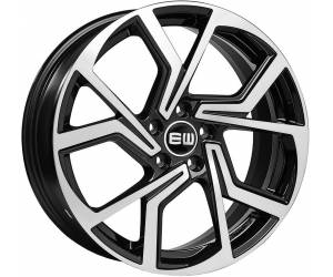 Elite Wheels EW09 Cyclone 7x17 ET40 5x100 Schwarz Poliert