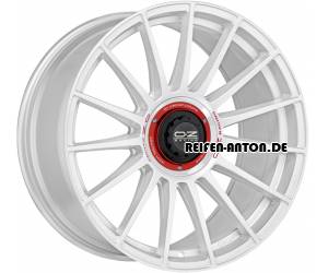OZ Superturismo Evoluzione WRC 8x18 ET45 5x114,3 Weiss Lackiert + Rote Schrift