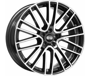 Elite Wheels EW08 Titanium 8,5x19 ET50 5x130 Schwarz Poliert