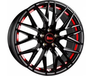 Mam RS4 8,5x19 ET30 5x112 Black Painted Red Inside